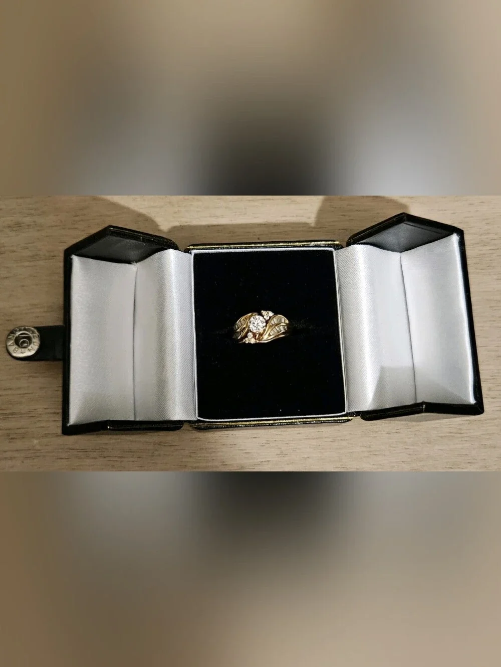 Hearts On Fire .44 ct Center Diamond Set In a 14K YG Ring, Size 6
